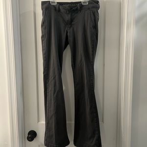 American Eagle kick boot gray pants, size 6.